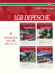 LGB Depesche 2003 Index #112-115 German