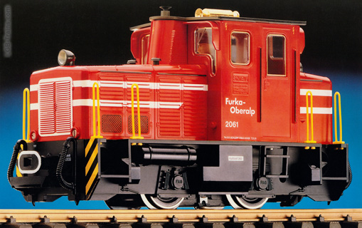 LGB Diesel loco type Tm 2/2 of the Furka-Oberalp Railway 2061