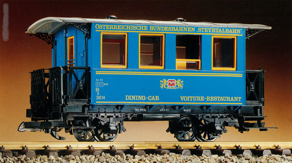 LGB Dining car of the OBB Steyrtal Railway 3013