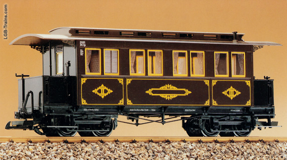 LGB Second and third class Barmer Mountain Railway coach 3061