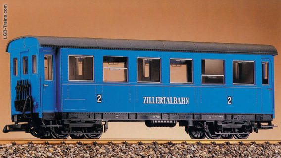 LGB Second class excursion passenger car of the Zillertal Railway 3163