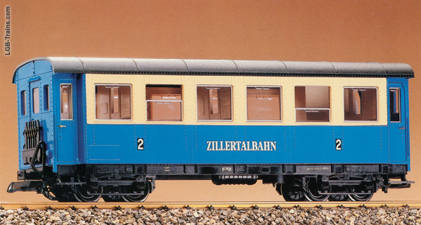 LGB Second class regular traffic passenger coach of the Zillertal Railway 3164