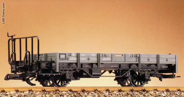 LGB Low sided gondola type X05 with shunting platform 4023