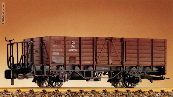 LGB High sided gondola with shunting platform 4024