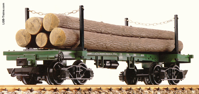 LGB Four-axle log car 4066
