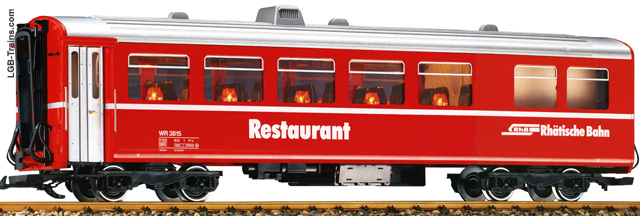 LGB Rhaetian Railway dining car WR3815 3068