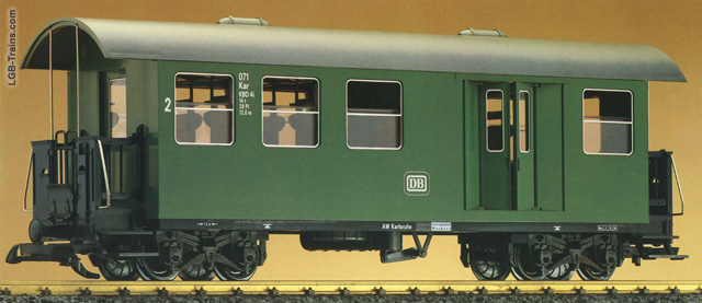 LGB Second class narrow gauge excursion car with baggage compartment (KBD4i) 3071