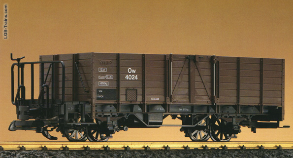 LGB Open boxcar with shunting platform 4024