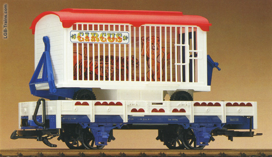 LGB Low-sided gondola with cage trailer 4038