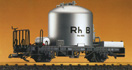 LGB Rhaetian Railway cement silo car 4025