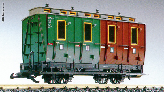 LGB 3rd & 4th Class Compartment Car 30503