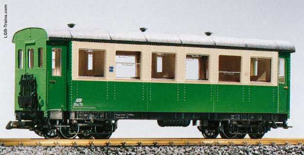 LGB StLB Passenger Car, Beige/Green 34640