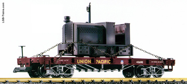 LGB Flatcar with Loco 43690