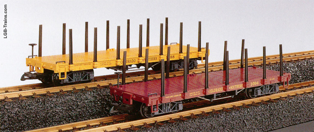 LGB C&S Flatcars, 2 pieces 45600