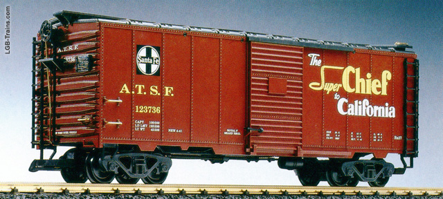 LGB Santa Fe Super Chief Boxcar, Brown 45913