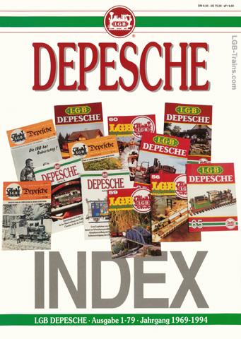 LGB Depesche 1994 Index #1-79 German