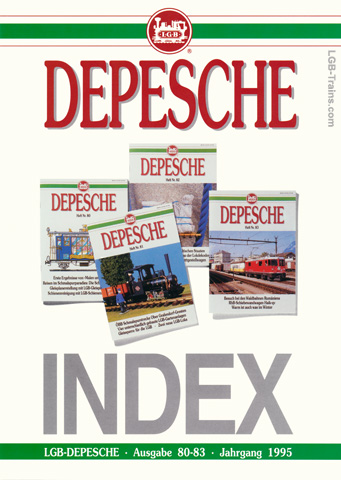 LGB Depesche 1995 Index #80-83 German