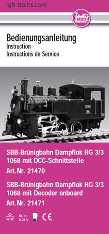LGB Instruction Manual for 21470 21470 German, English, French
