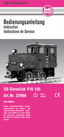 LGB Instruction Manual for 22900 German, English, French