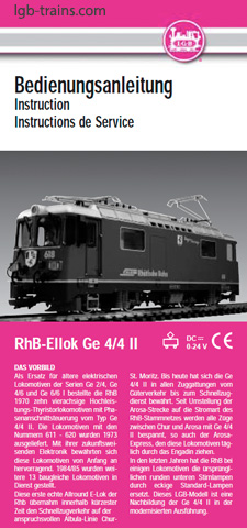 LGB Instruction Manual for 27430 German, English, French