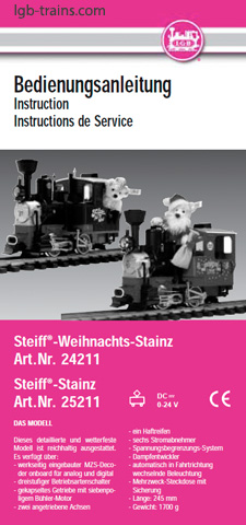 LGB Instruction Manual for 24211 24211 German, English, French