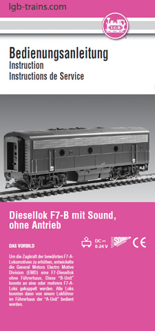 LGB Instruction Manual for 2x582 German, English, French