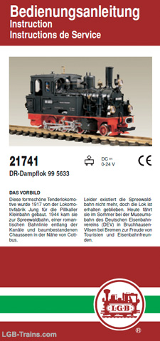 LGB Instruction Manual for 21741 German, English, French