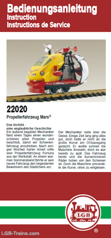 LGB Instruction Manual for 22020 German, English, French