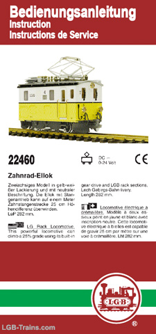 LGB Instruction Manual for 22460 German, English, French