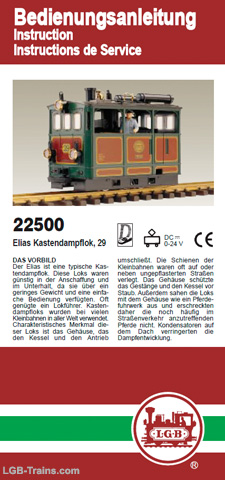 LGB Instruction Manual for 22500 German, English, French