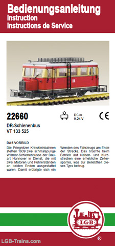 LGB Instruction Manual for 22660 German, English, French