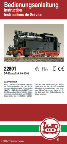 LGB Instruction Manual for 22801 German, English, French