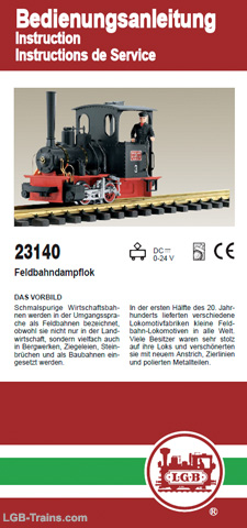LGB Instruction Manual for 23140 German, English, French