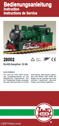LGB Instruction Manual for 28002 German, English, French