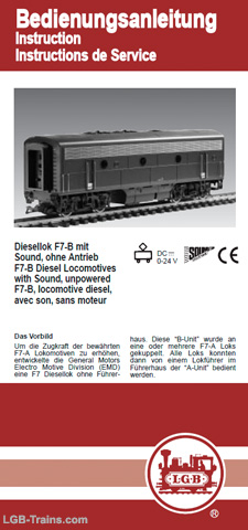LGB Instruction Manual for 2x582 German, English, French