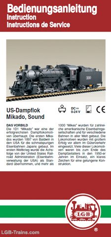 LGB Instruction Manual for 2x872 German, English, French