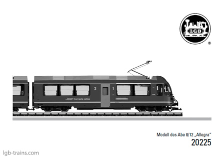 LGB Instruction Manual for 20225 German, English, French