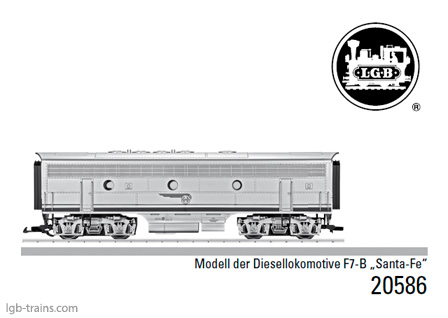 LGB Instruction Manual for 20586 German, English, French