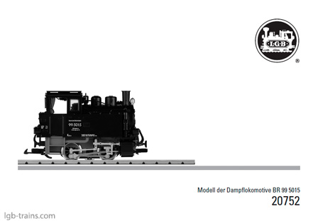 LGB Instruction Manual for 20752 German, English, French