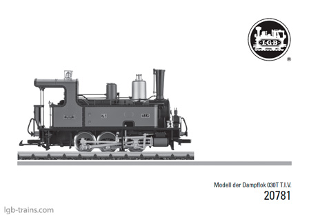 LGB Instruction Manual for 20781 German, English, French