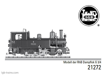 LGB Instruction Manual for 21272 German, English, French