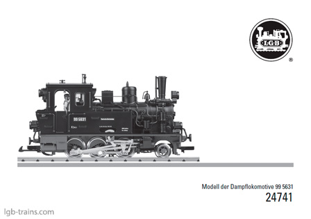 LGB Instruction Manual for 24741 German, English, French