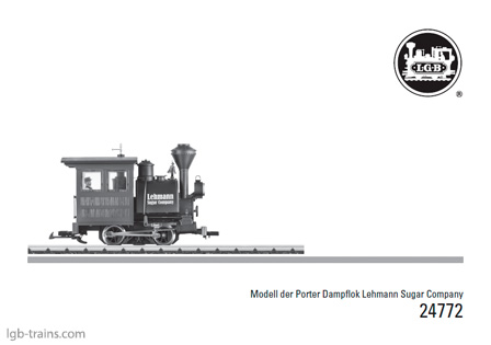 LGB Instruction Manual for 24772 German, English, French