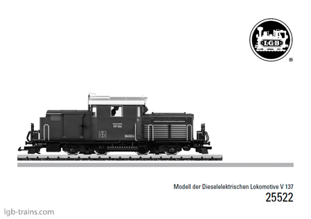 LGB Instruction Manual for 25522 German, English, French