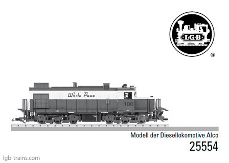 LGB Instruction Manual for 25554 German, English, French