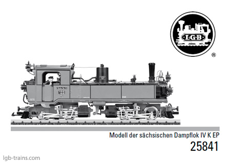 LGB Instruction Manual for 25841 German, English, French