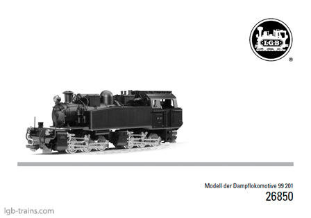 LGB Instruction Manual for 26850 German, English, French