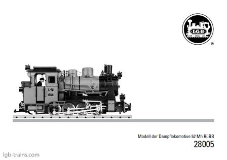 LGB Instruction Manual for 28005 German, English, French