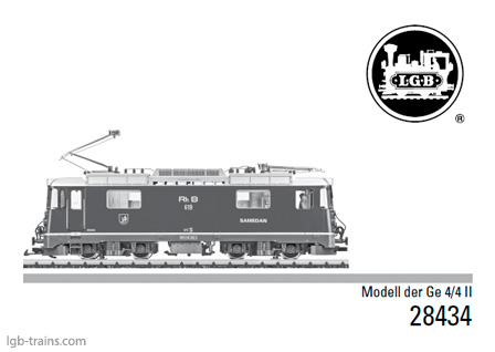 LGB Instruction Manual for 28434 German, English, French