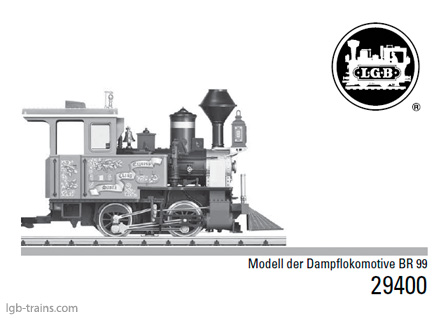 LGB Instruction Manual for 29400 German, English, French